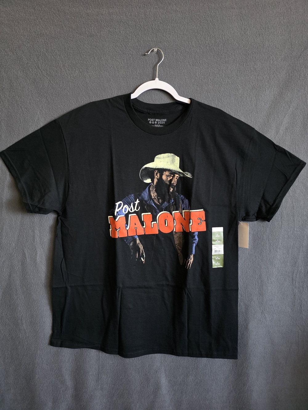 Size XL Post Malone Black Graphic Tee Shirt